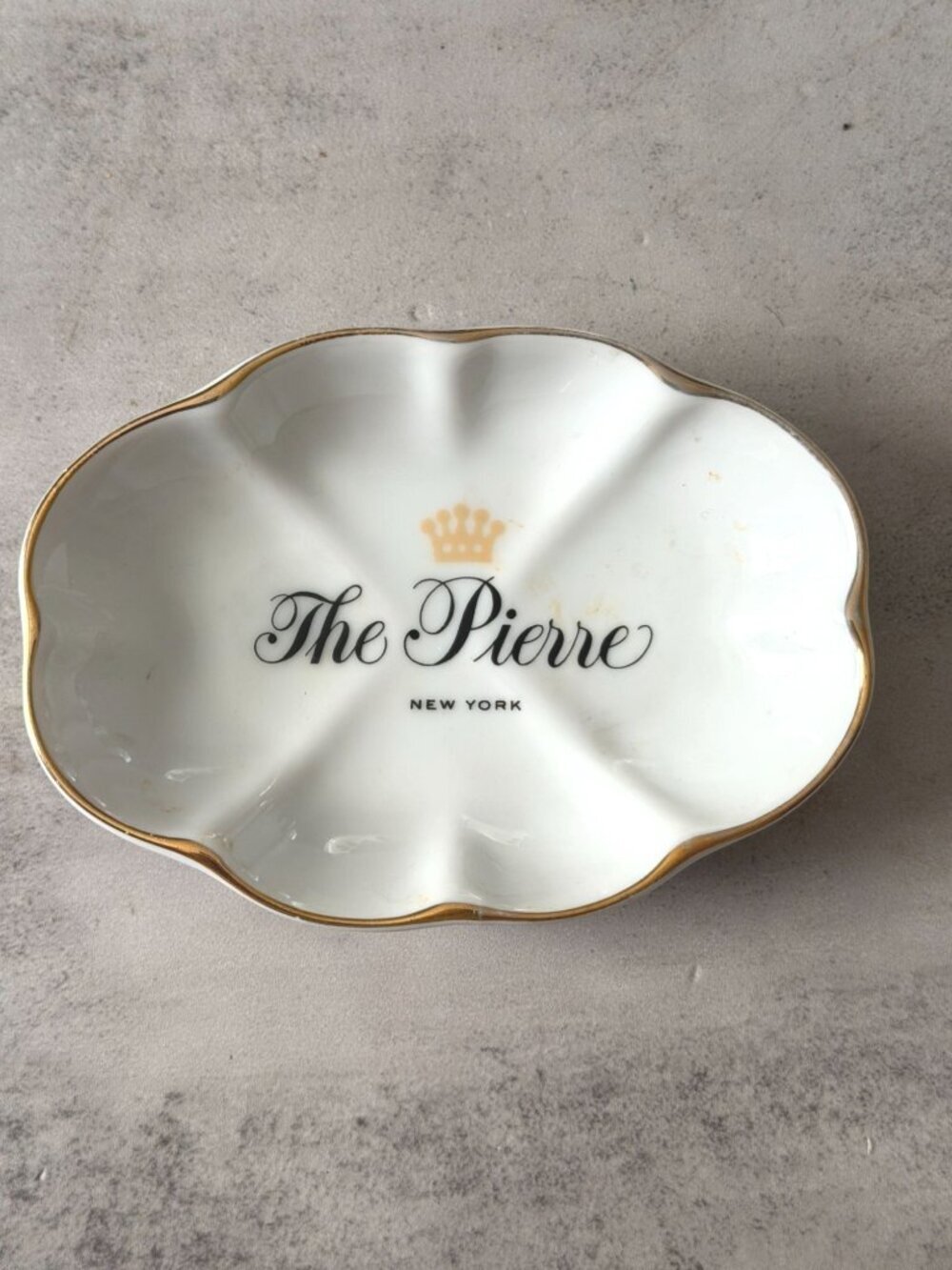 Vintage The Pierre New York Trinket Dish Seymour Mann Jet Set Collection 1978